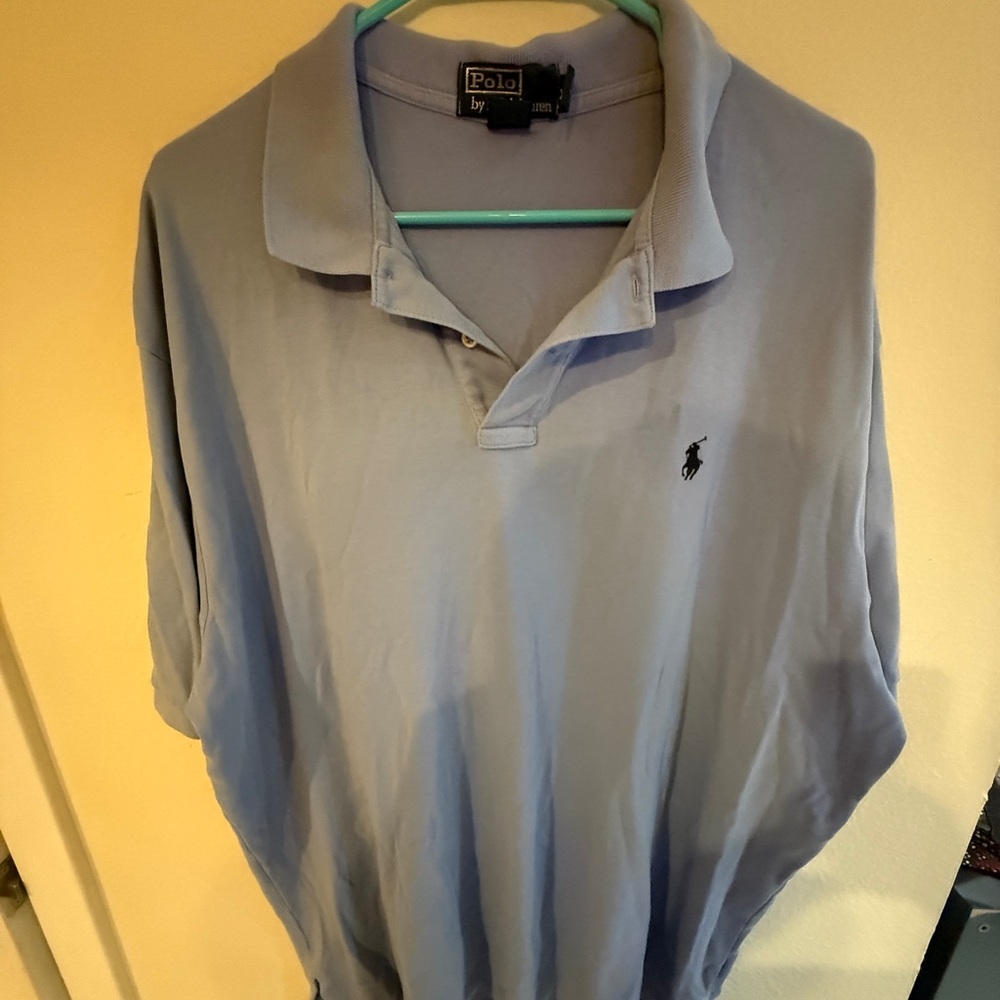 Ralph Lauren Blue Polo Shirt Classic Design
